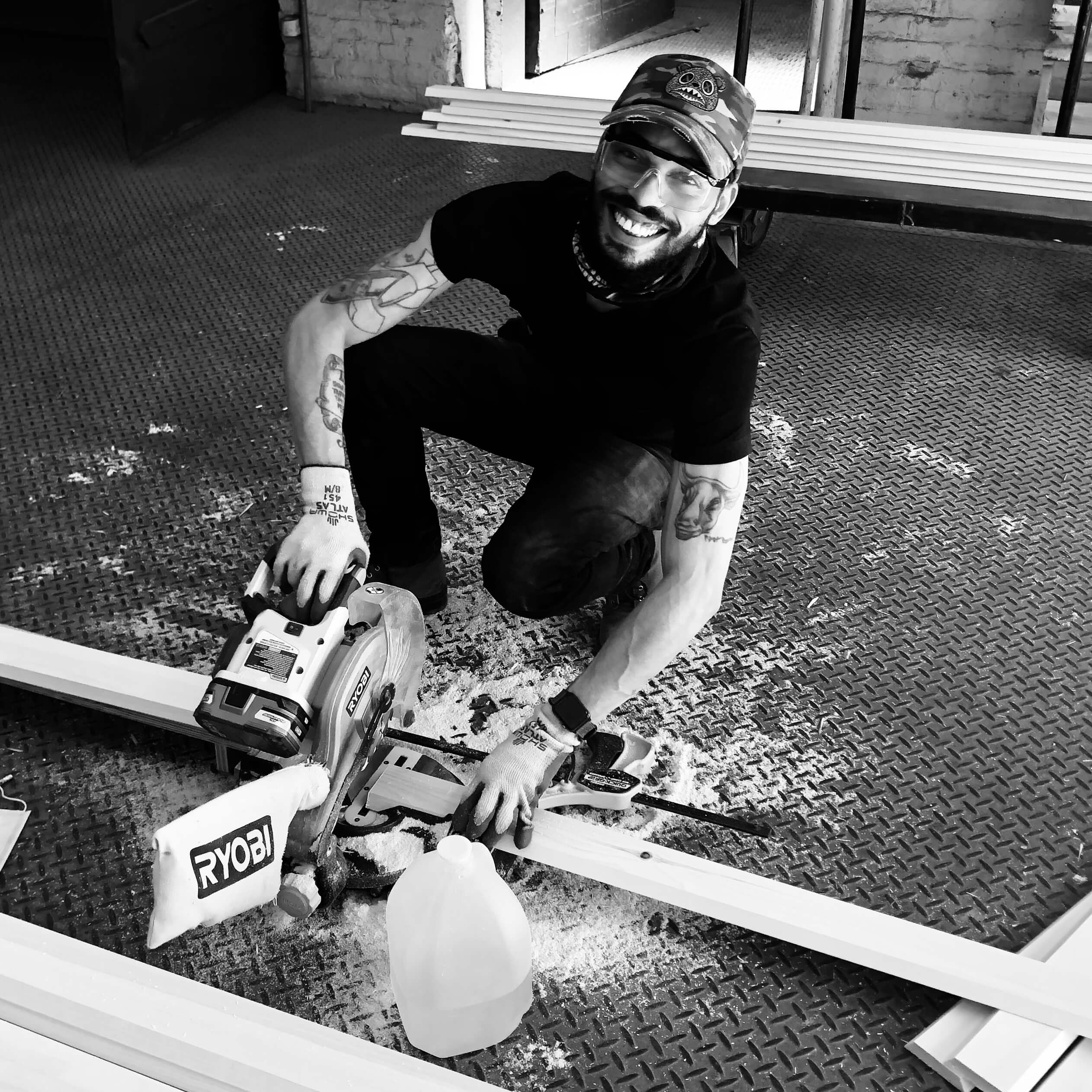 Angelo Cintron of Brooklyn Woods builds bee houses for The Bee Conservancy