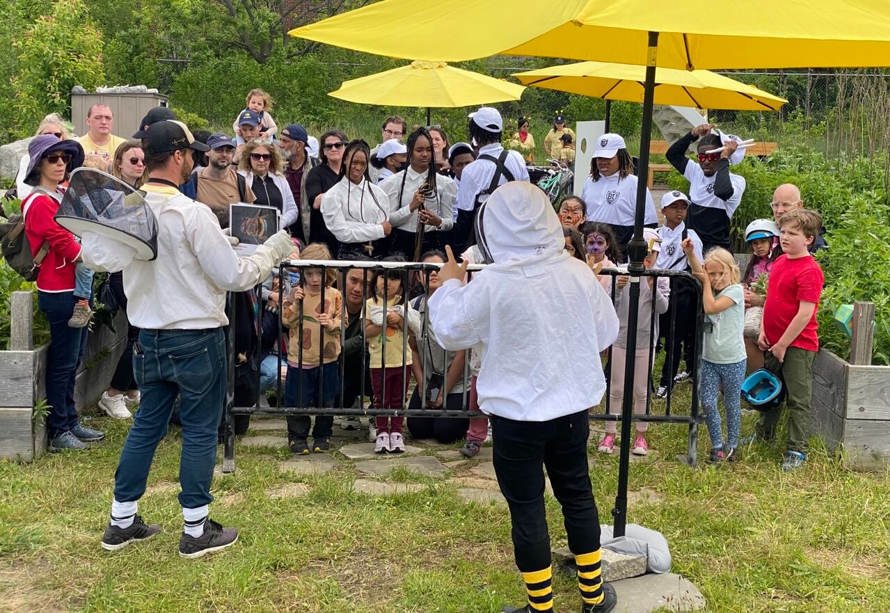 The Bee Conservancy's Apiary at the Cathedral of St. John the Divine in New York City